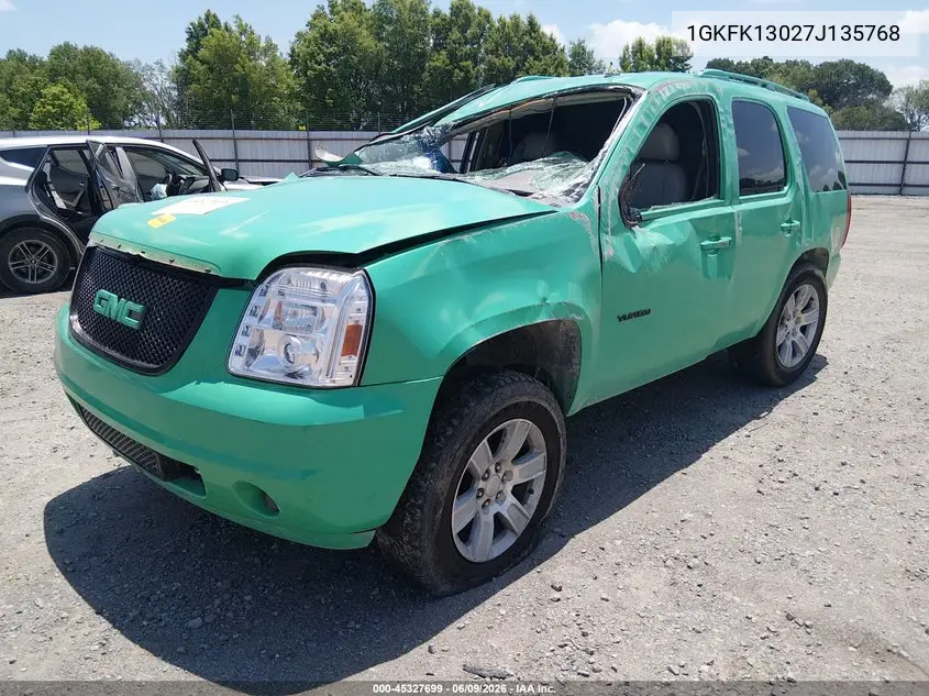 2007 GMC Yukon Slt VIN: 1GKFK13027J135768 Lot: 45327699