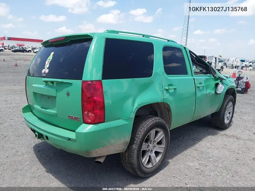 2007 GMC Yukon Slt VIN: 1GKFK13027J135768 Lot: 45327699