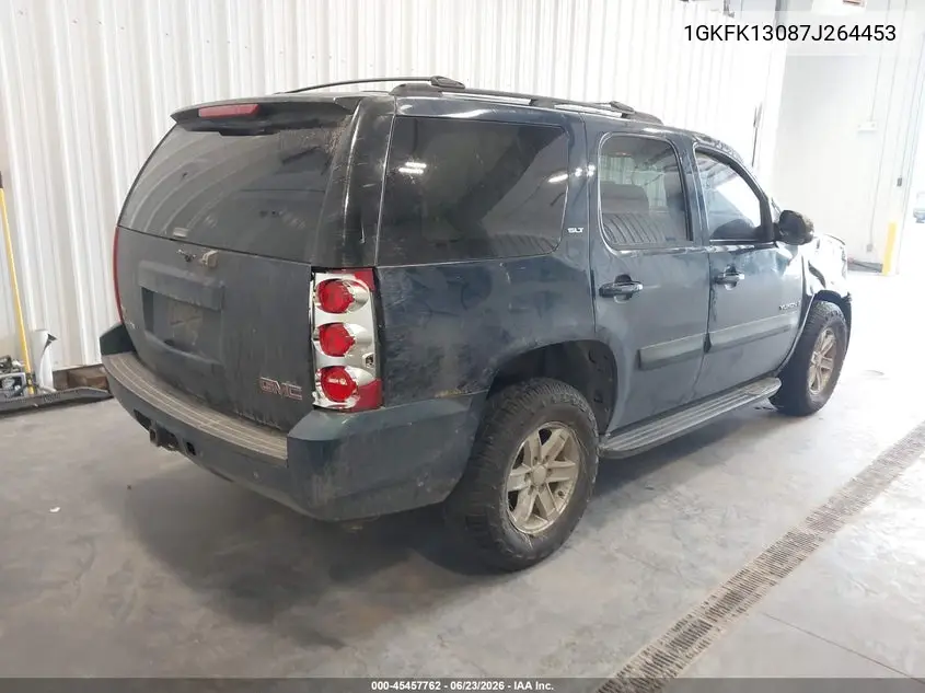 2007 GMC Yukon Slt VIN: 1GKFK13087J264453 Lot: 45457762