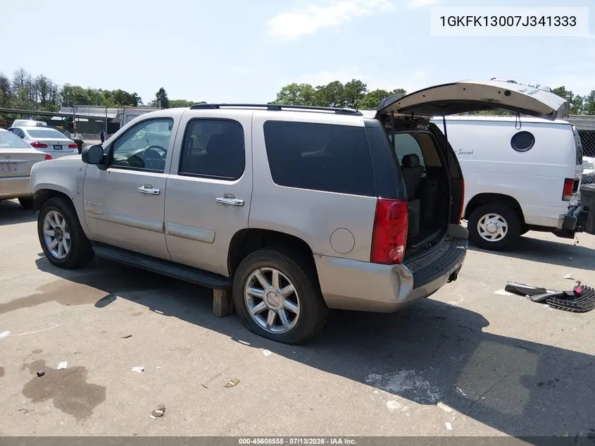 2007 GMC Yukon Sle VIN: 1GKFK13007J341333 Lot: 45608555