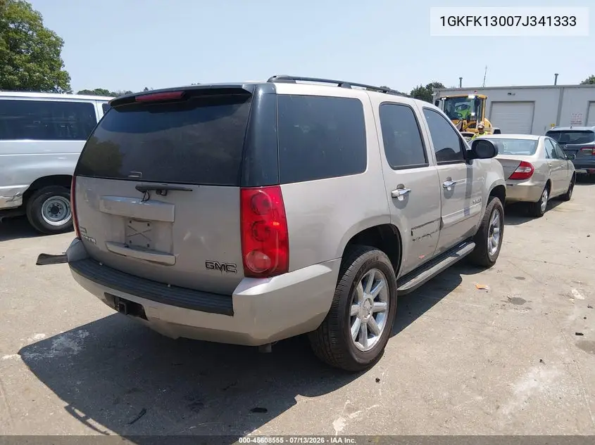 2007 GMC Yukon Sle VIN: 1GKFK13007J341333 Lot: 45608555