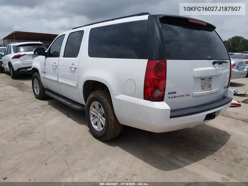2007 GMC Yukon Xl Commercial VIN: 1GKFC16027J187507 Lot: 45622621