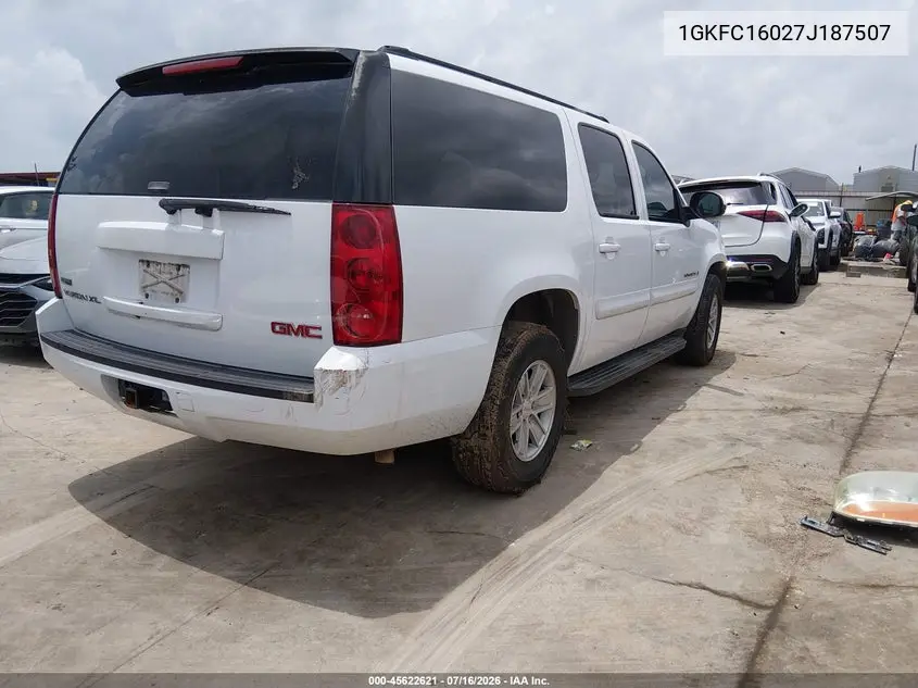 2007 GMC Yukon Xl Commercial VIN: 1GKFC16027J187507 Lot: 45622621