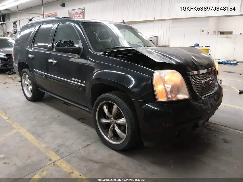 2007 GMC Yukon Denali Denali VIN: 1GKFK63897J348154 Lot: 45645509
