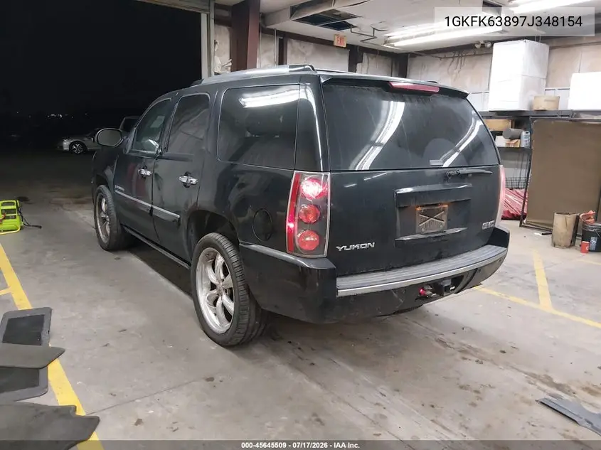 2007 GMC Yukon Denali Denali VIN: 1GKFK63897J348154 Lot: 45645509