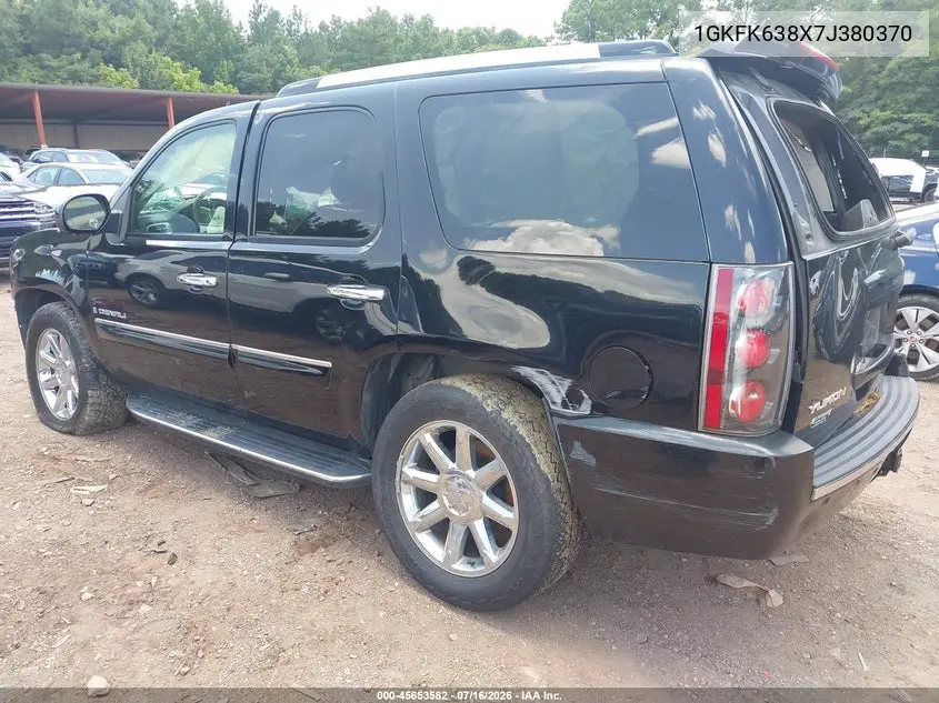 2007 GMC Yukon Denali VIN: 1GKFK638X7J380370 Lot: 45653582