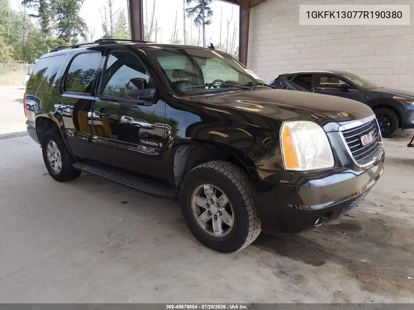 2007 GMC Yukon Slt VIN: 1GKFK13077R190380 Lot: 45676884