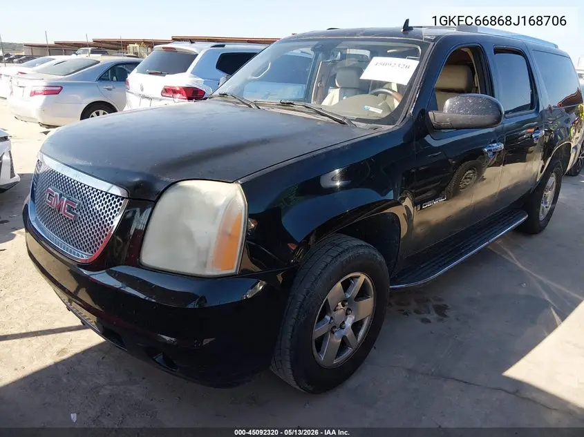 2008 GMC Yukon Xl 1500 Denali VIN: 1GKFC66868J168706 Lot: 45092320