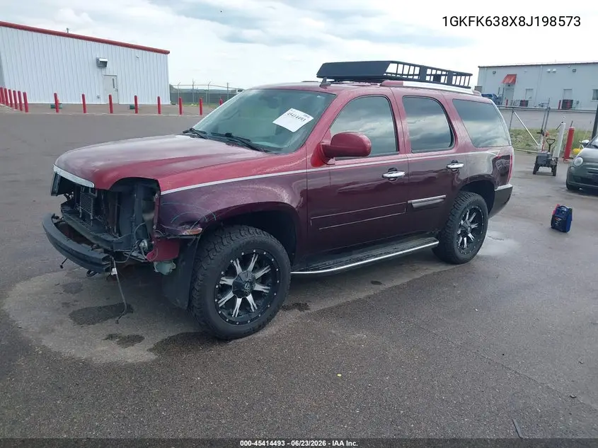 2008 GMC Yukon Denali VIN: 1GKFK638X8J198573 Lot: 45414493