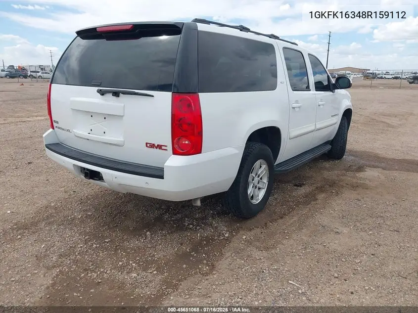 2008 GMC Yukon Xl 1500 Slt VIN: 1GKFK16348R159112 Lot: 45651068