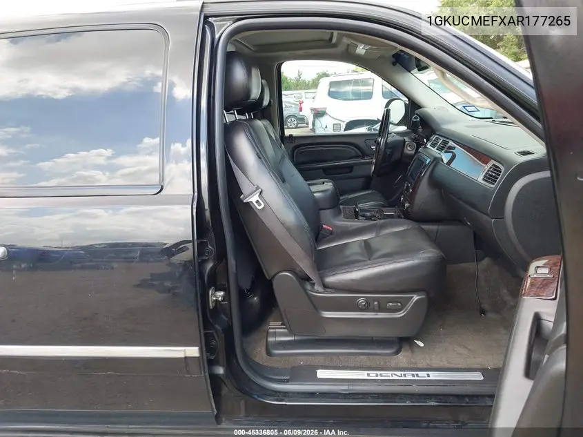 2010 GMC Yukon Xl 1500 Denali VIN: 1GKUCMEFXAR177265 Lot: 45336805