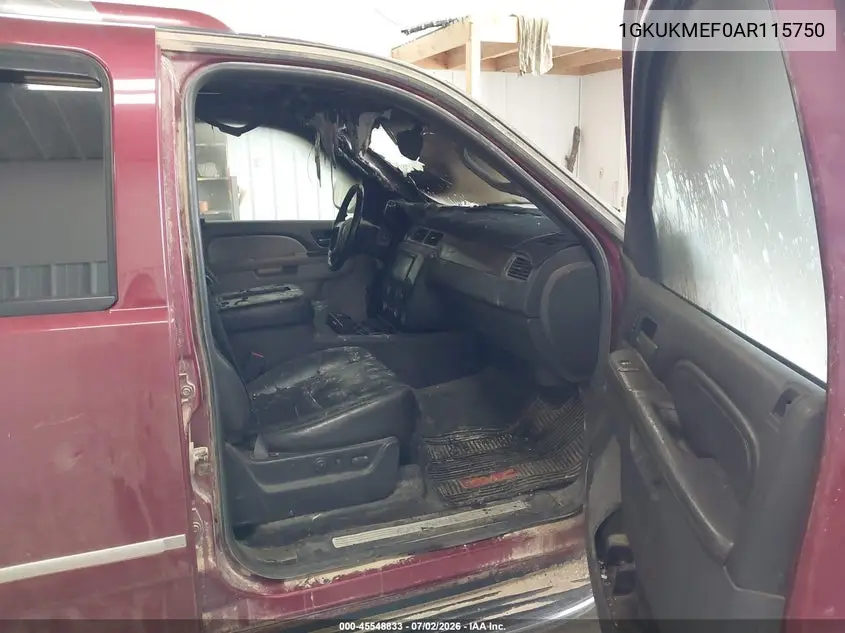 2010 GMC Yukon Xl 1500 Denali VIN: 1GKUKMEF0AR115750 Lot: 45548833