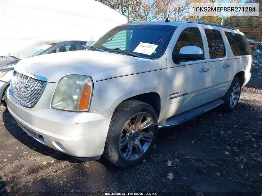1GKS2MEF8BR271284 2011 GMC Yukon Xl 1500 Denali