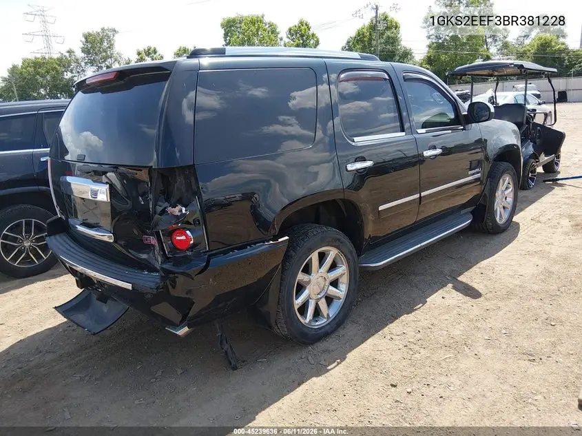 2011 GMC Yukon Denali VIN: 1GKS2EEF3BR381228 Lot: 45239636