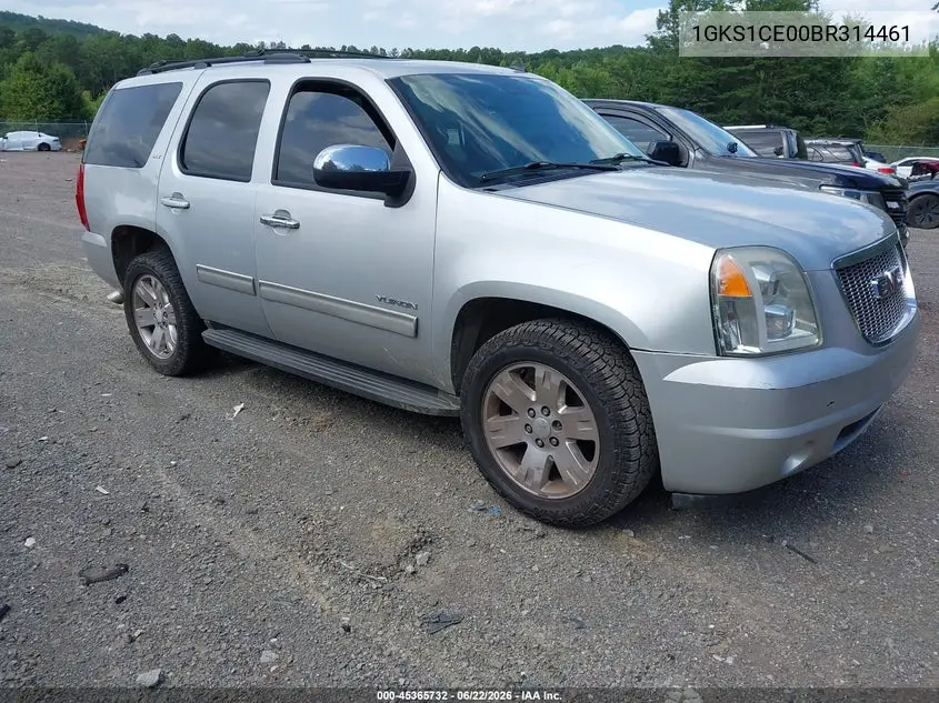 2011 GMC Yukon Slt VIN: 1GKS1CE00BR314461 Lot: 45365732