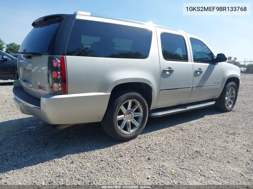 2011 GMC Yukon Xl 1500 Denali VIN: 1GKS2MEF9BR133768 Lot: 45625675