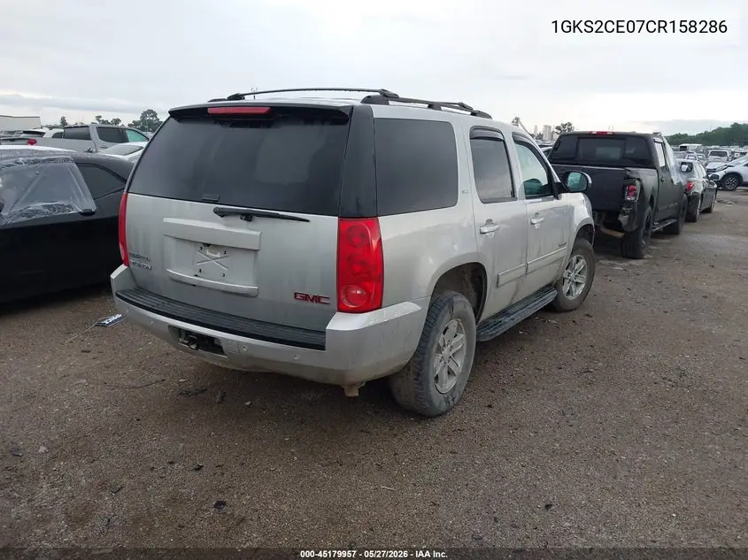 2012 GMC Yukon Slt VIN: 1GKS2CE07CR158286 Lot: 45179957