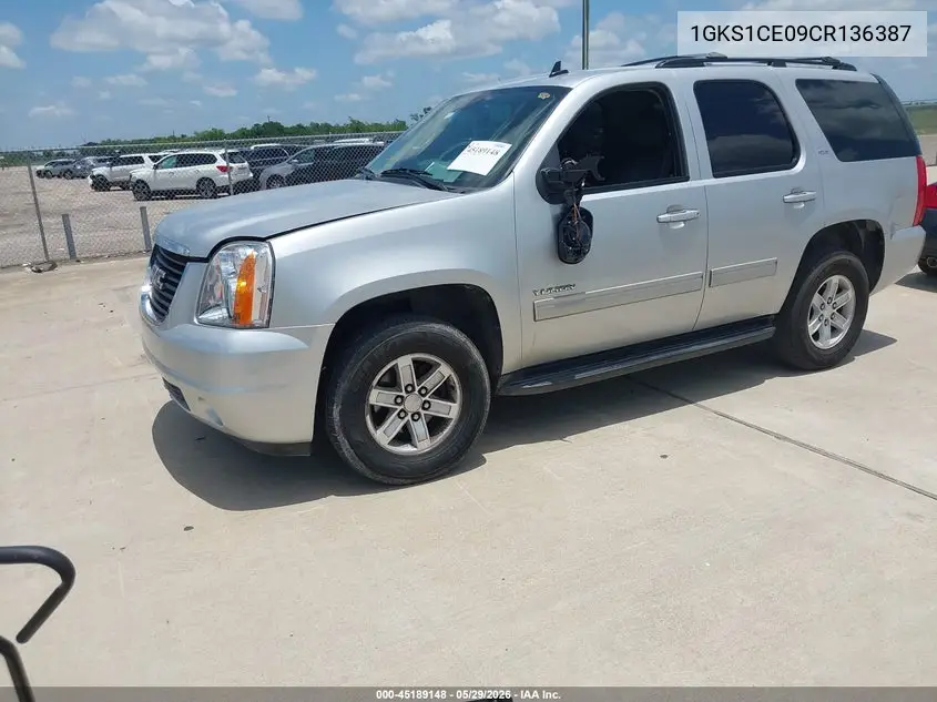2012 GMC Yukon Slt VIN: 1GKS1CE09CR136387 Lot: 45189148