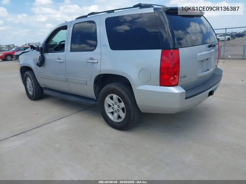 2012 GMC Yukon Slt VIN: 1GKS1CE09CR136387 Lot: 45189148
