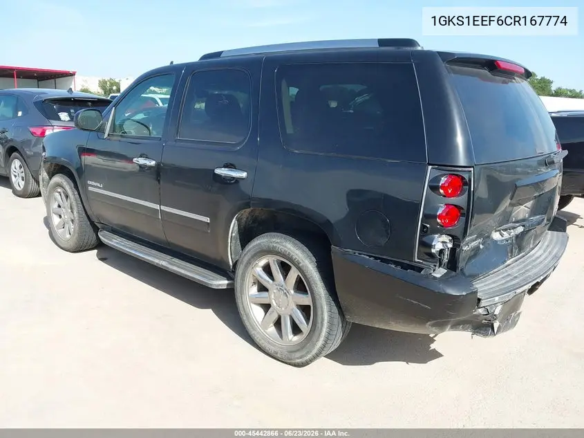 2012 GMC Yukon Denali VIN: 1GKS1EEF6CR167774 Lot: 45442866