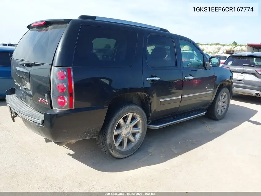 2012 GMC Yukon Denali VIN: 1GKS1EEF6CR167774 Lot: 45442866