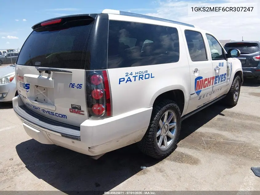2012 GMC Yukon Xl 1500 Denali VIN: 1GKS2MEF6CR307247 Lot: 45525071