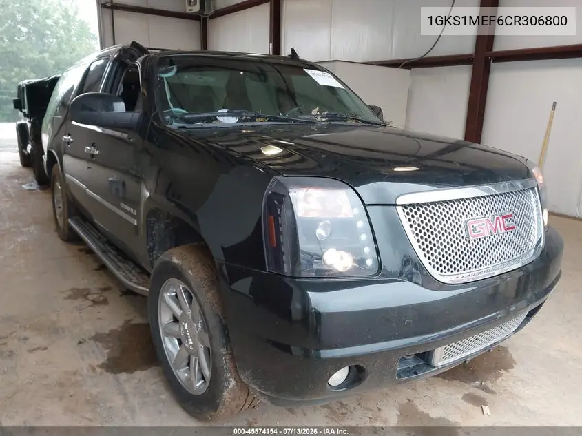 2012 GMC Yukon Xl 1500 Denali VIN: 1GKS1MEF6CR306800 Lot: 45574154