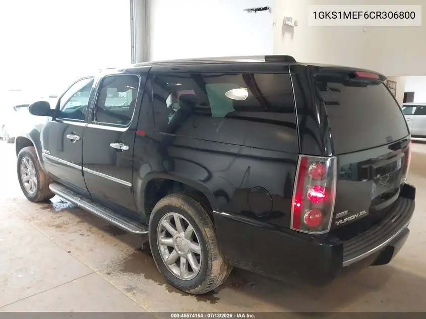 2012 GMC Yukon Xl 1500 Denali VIN: 1GKS1MEF6CR306800 Lot: 45574154