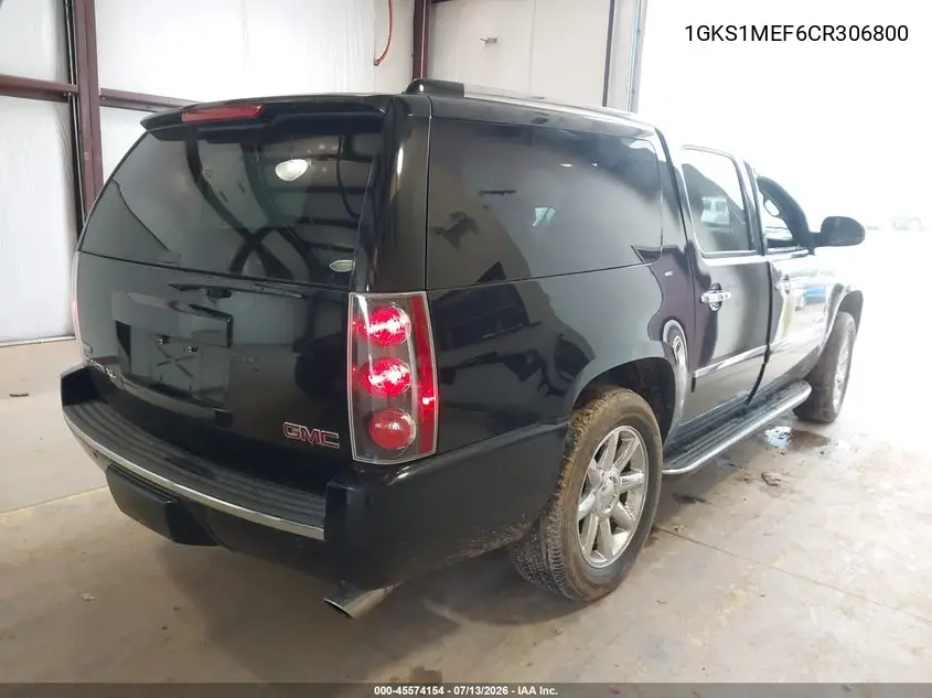 2012 GMC Yukon Xl 1500 Denali VIN: 1GKS1MEF6CR306800 Lot: 45574154