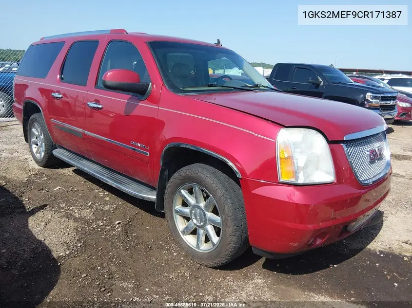 2012 GMC Yukon Xl 1500 Denali VIN: 1GKS2MEF9CR171387 Lot: 45685616