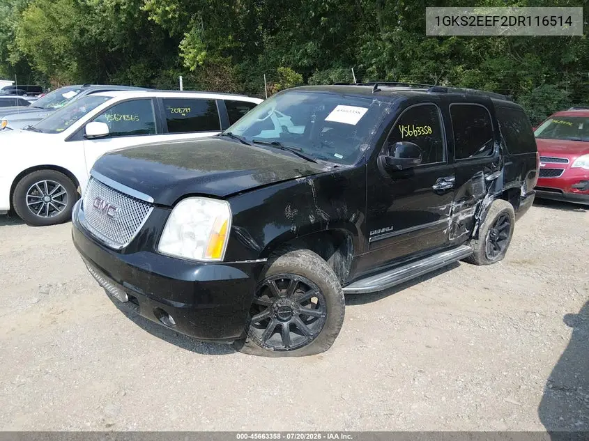 2013 GMC Yukon Denali VIN: 1GKS2EEF2DR116514 Lot: 45663358