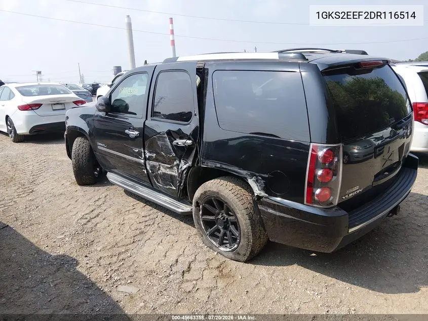 2013 GMC Yukon Denali VIN: 1GKS2EEF2DR116514 Lot: 45663358
