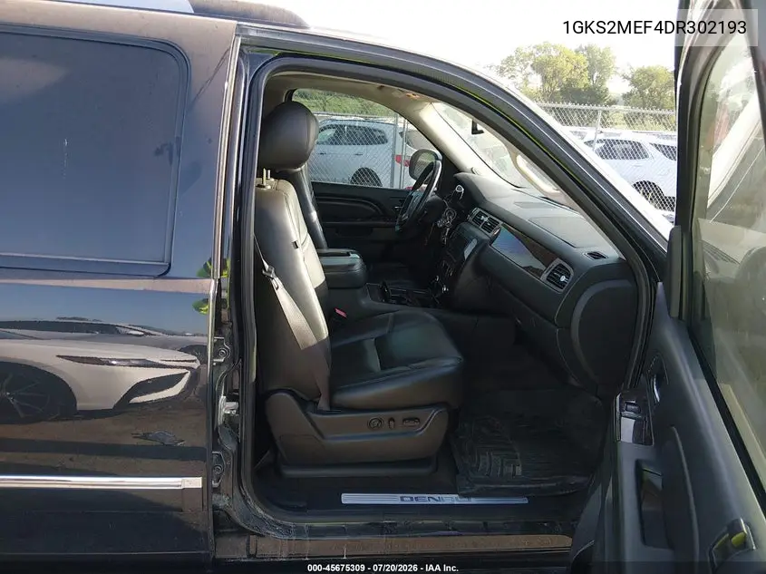 2013 GMC Yukon Xl 1500 Denali VIN: 1GKS2MEF4DR302193 Lot: 45675309