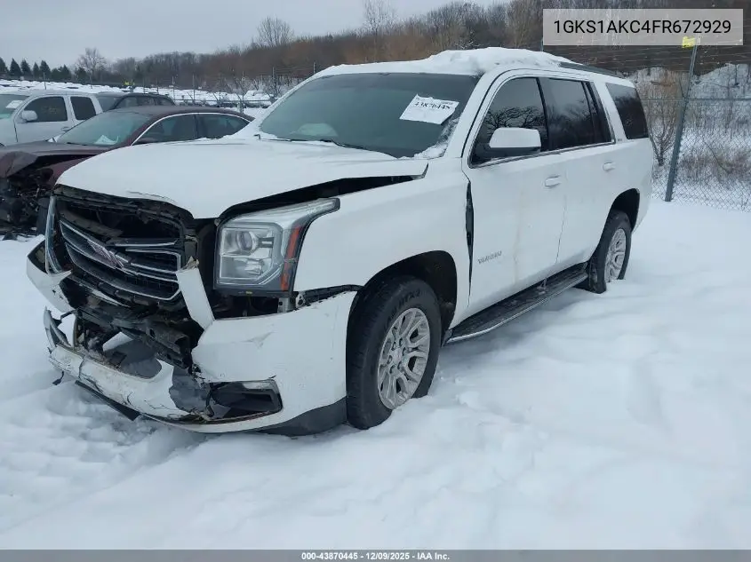 1GKS1AKC4FR672929 2015 GMC Yukon Sle