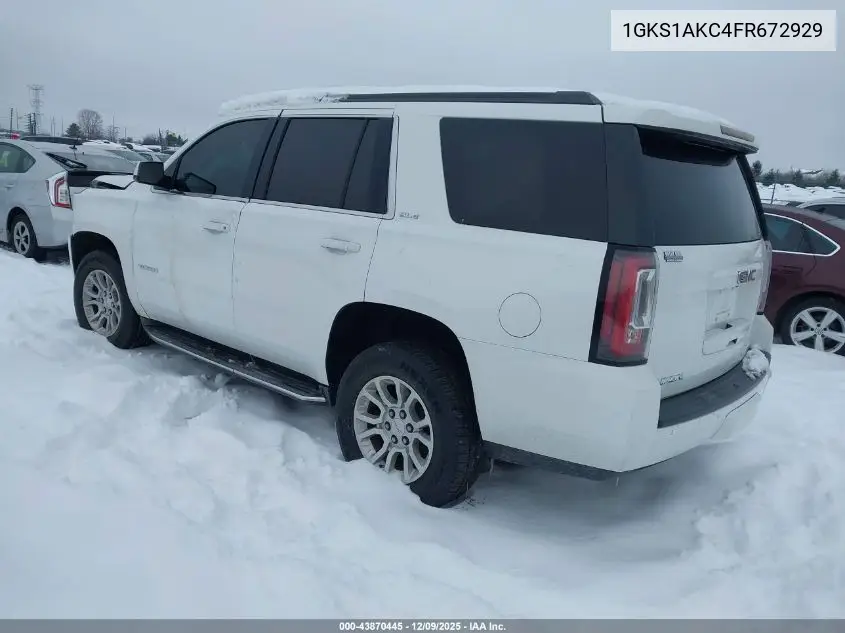 1GKS1AKC4FR672929 2015 GMC Yukon Sle