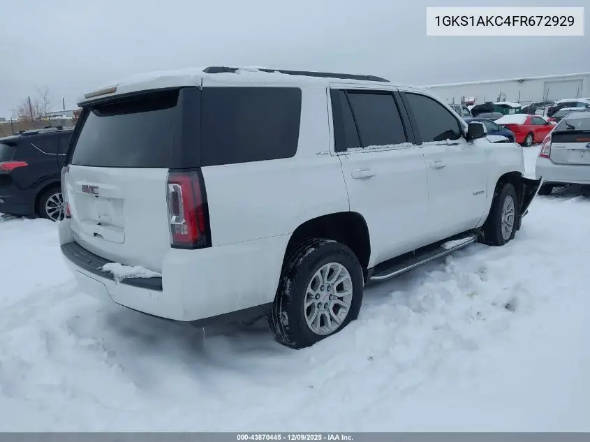 1GKS1AKC4FR672929 2015 GMC Yukon Sle