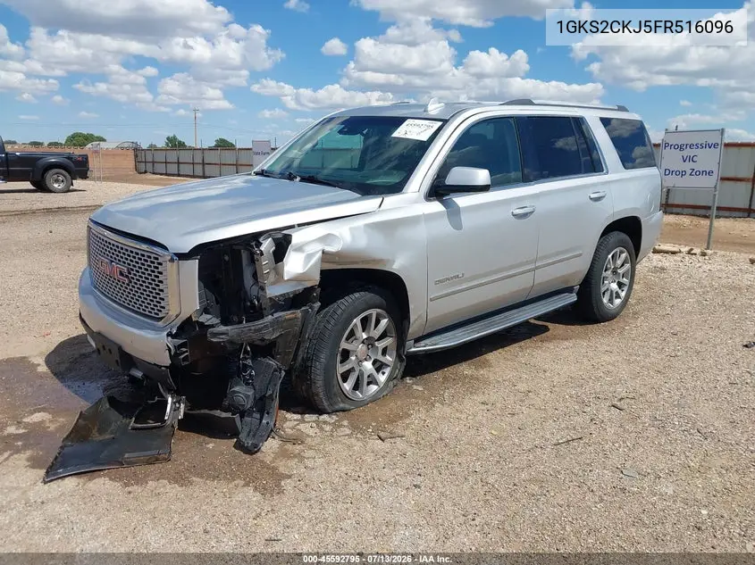 2015 GMC Yukon Denali VIN: 1GKS2CKJ5FR516096 Lot: 45592795