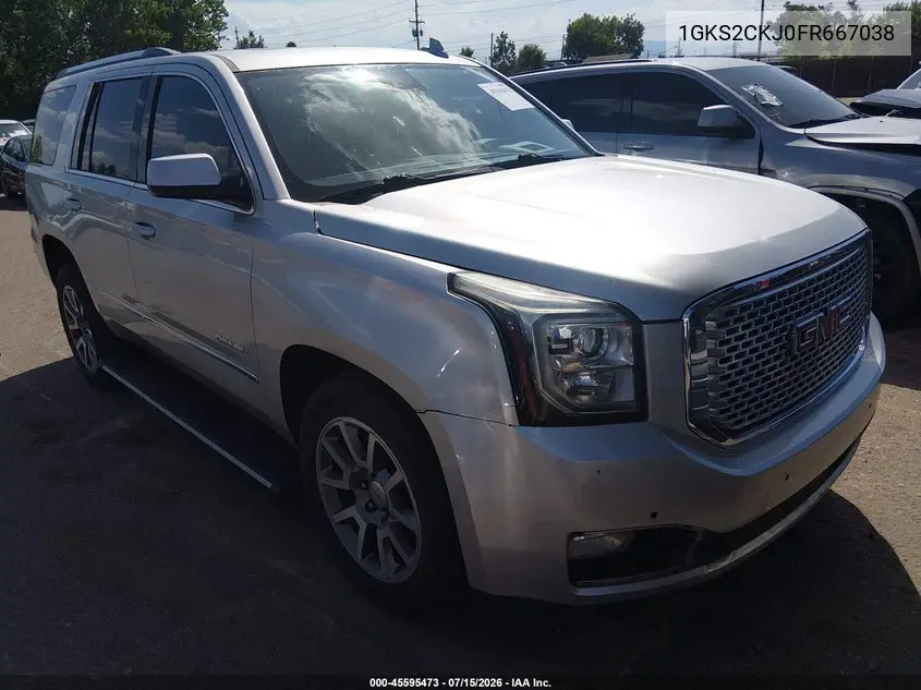 2015 GMC Yukon Denali VIN: 1GKS2CKJ0FR667038 Lot: 45595473