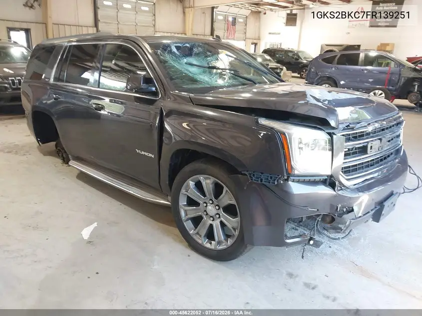 2015 GMC Yukon Slt VIN: 1GKS2BKC7FR139251 Lot: 45622052