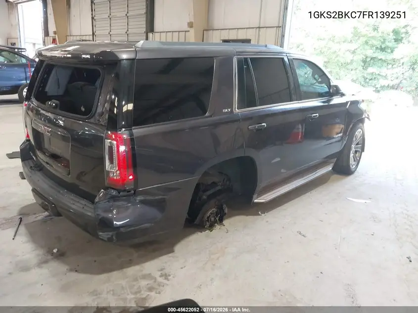 2015 GMC Yukon Slt VIN: 1GKS2BKC7FR139251 Lot: 45622052