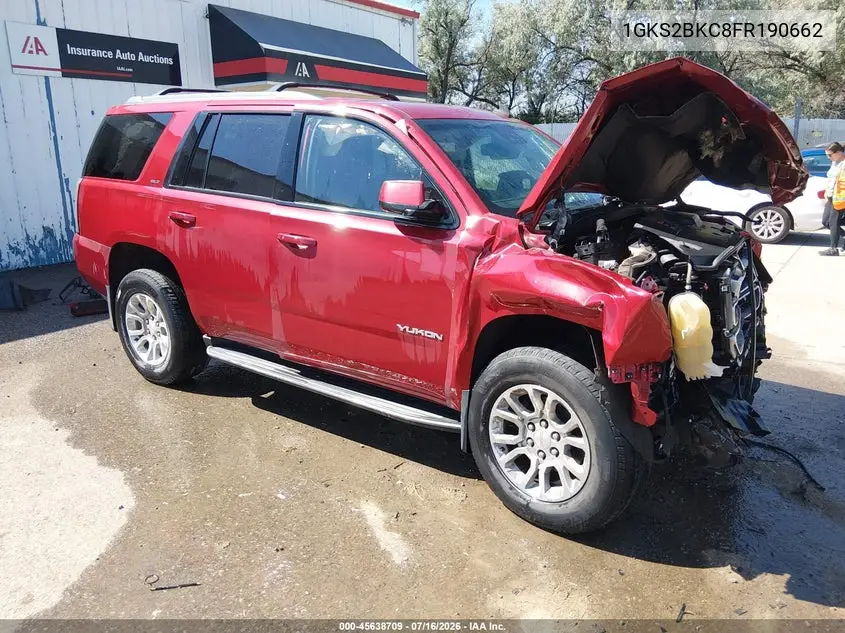 2015 GMC Yukon Slt VIN: 1GKS2BKC8FR190662 Lot: 45638709