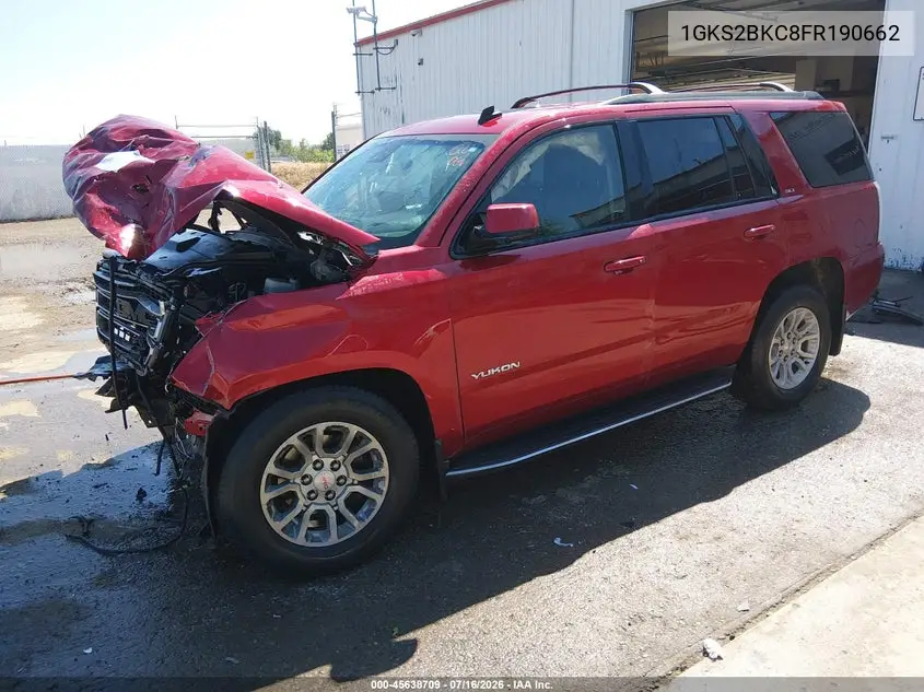 2015 GMC Yukon Slt VIN: 1GKS2BKC8FR190662 Lot: 45638709