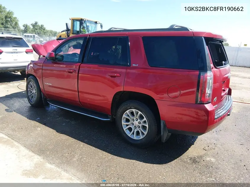 2015 GMC Yukon Slt VIN: 1GKS2BKC8FR190662 Lot: 45638709