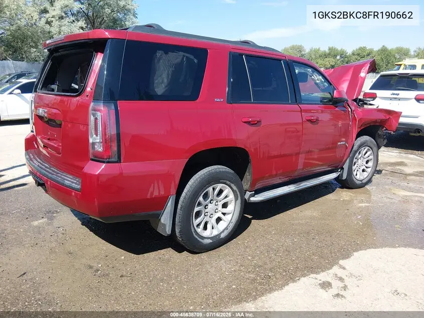 2015 GMC Yukon Slt VIN: 1GKS2BKC8FR190662 Lot: 45638709