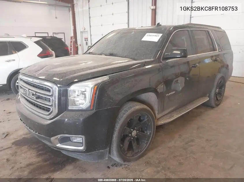 2015 GMC Yukon Slt VIN: 1GKS2BKC8FR108753 Lot: 45655969