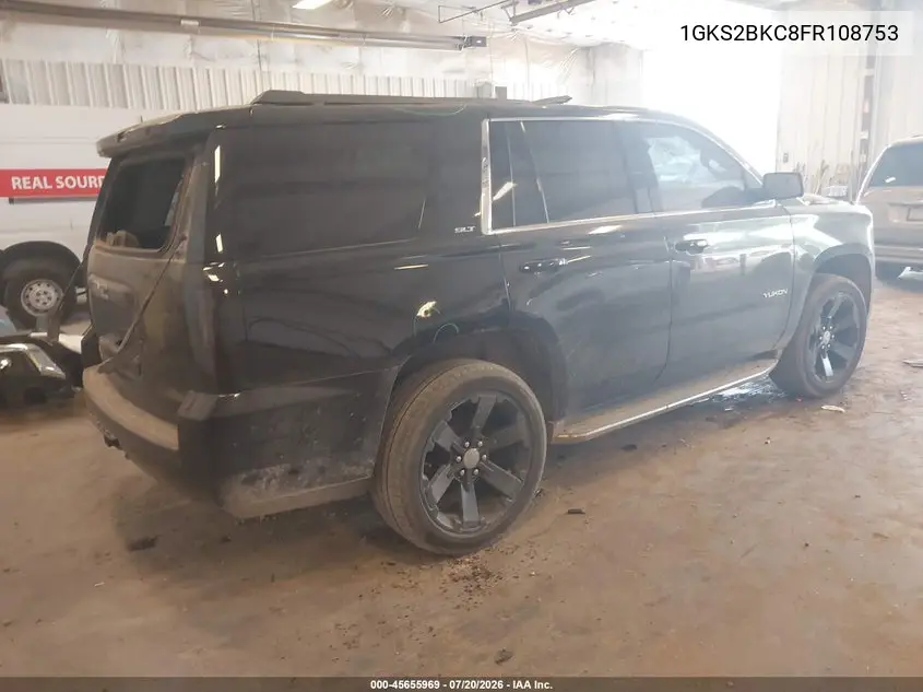 2015 GMC Yukon Slt VIN: 1GKS2BKC8FR108753 Lot: 45655969
