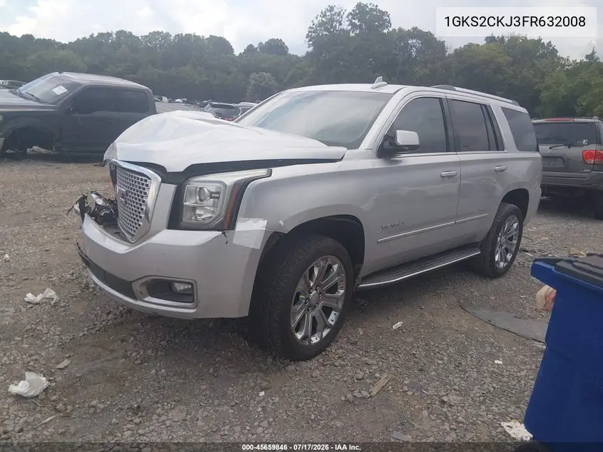 2015 GMC Yukon Denali VIN: 1GKS2CKJ3FR632008 Lot: 45659846
