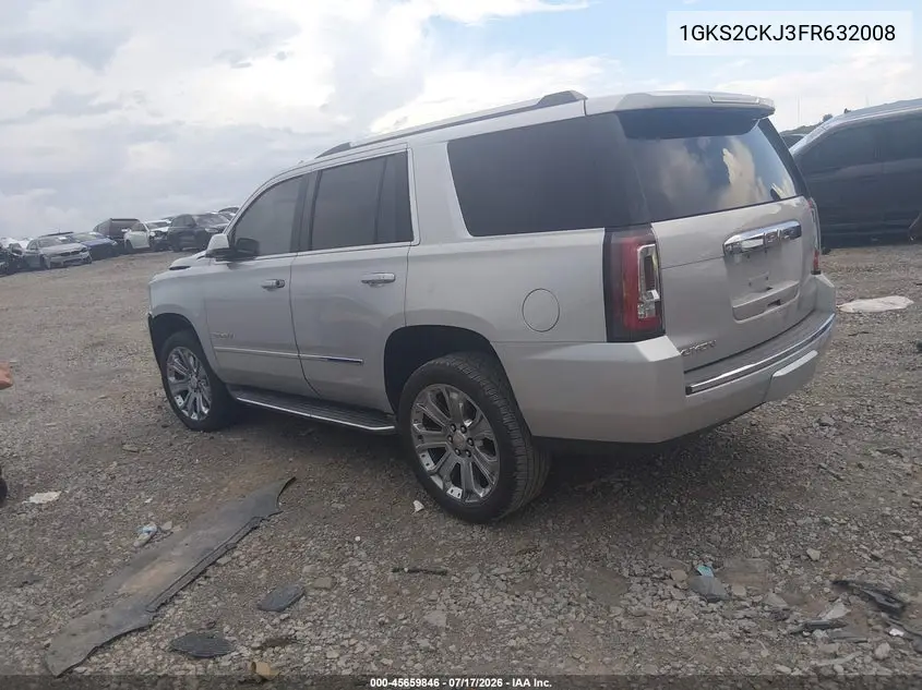 2015 GMC Yukon Denali VIN: 1GKS2CKJ3FR632008 Lot: 45659846