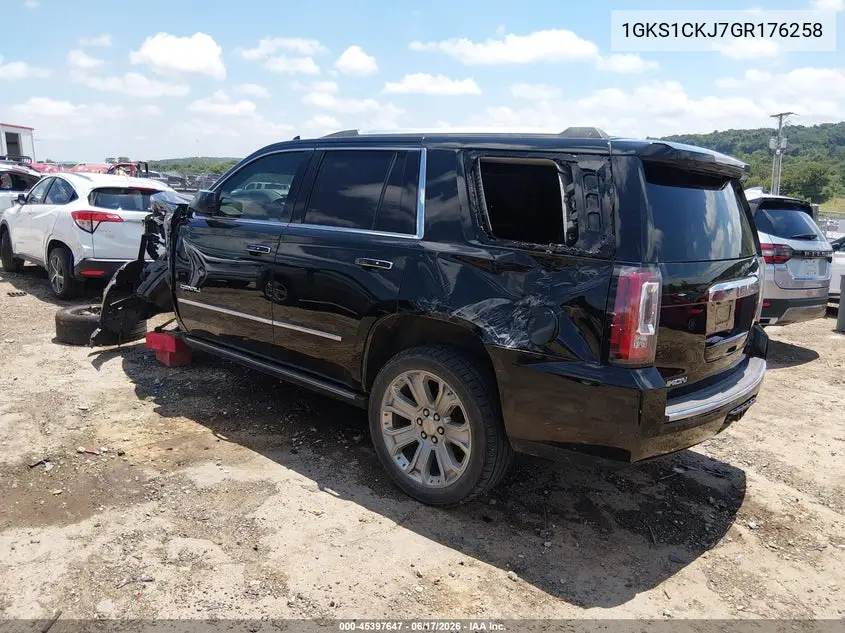 2016 GMC Yukon Denali VIN: 1GKS1CKJ7GR176258 Lot: 45397647