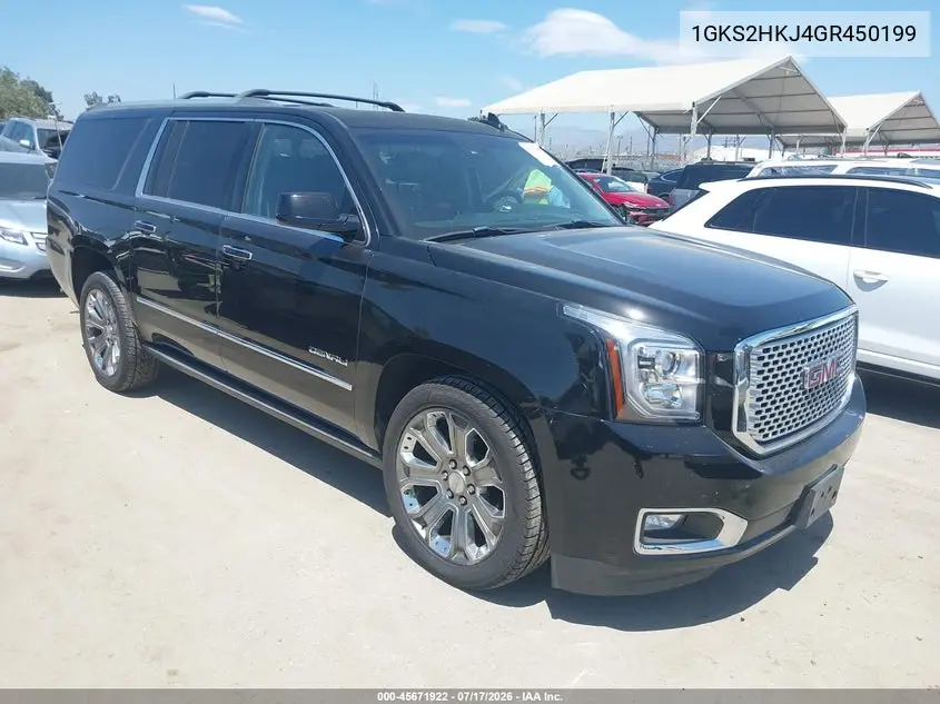 2016 GMC Yukon Xl Denali VIN: 1GKS2HKJ4GR450199 Lot: 45671922